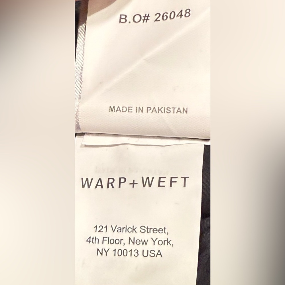 NWT - Warp + Weft Straight Leg Jeans in Dark Wash Size 28 - Picture 11 of 13